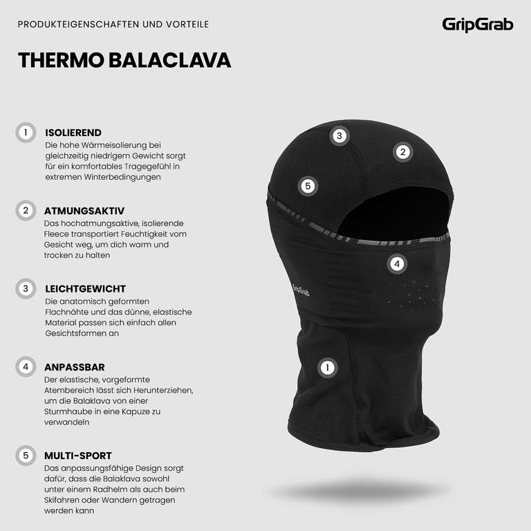 TAGVO Damen Winterschal Strickmütze, Balaclava Win Produktbild-Vorschau 5