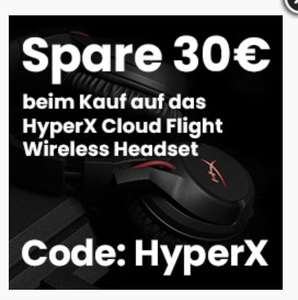 HyperX Cloud Flight kabelloses Gaming-Headset Schwarz