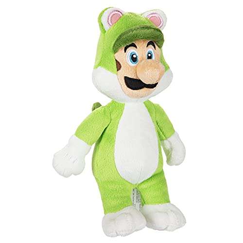Nintendo Super Mario: Luigi im grünen Katzenkostüm Plüsch Figur, 18 cm für 9,87€ (Amazon.es)