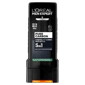 [PRIME/Sparabo] XXL 400ml L'Oréal Paris Men Expert 5in1 Duschgel für Männer, Zur Reinigung von Körper, Haar und Gesicht, Carbon Clean