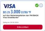 [Payback VISA Kreditkarte] 2.000 Extra °P für Werber + bis zu 3.000 Extra °P für Geworbenen; personalisiert