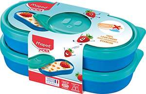 [Prime] Maped 870903 Concept Kids Dose, Snack-Box KIDS-2x 150 ml-blau, 2X 150 ml