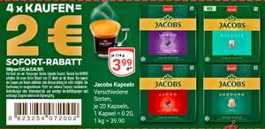 [Globus] 4mal Jacobs Nespressokapseln kaufen = 2€ Rabatt - eventuell auch anderswo gültig