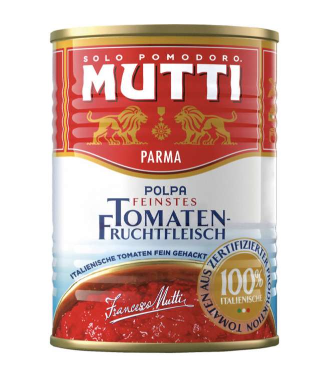 [EDEKA Südbayern] MUTTI Tomatenmark Dreifach konzentriert / Geschälte Tomaten / Tomaten Fruchtfleisch