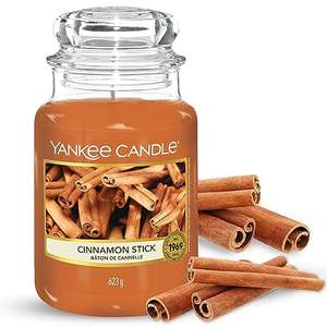 Yankee Candle Duftkerze im Glas (groß) 623g – Cinnamon