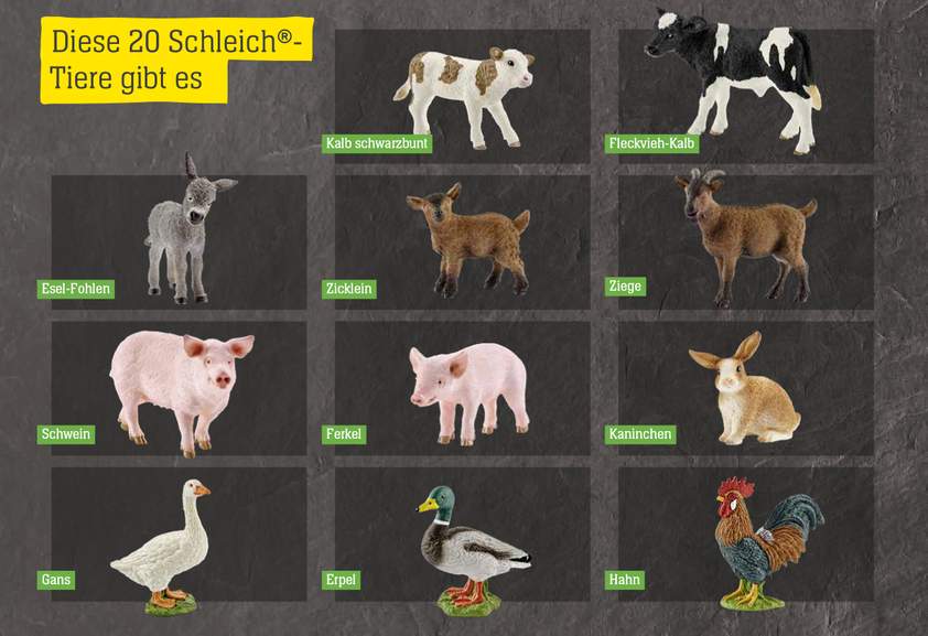 Schleich 13825 Hahn 6 cm Serie Bauernhof 
