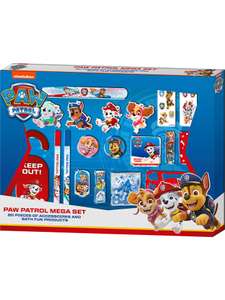 2x PAW Patrol Mega Set u.a. 8 x Schlüsselanhänger, 2 x Zauberhandtuch, 4 x Schablonen, 2 x Slapband, 2 x Türschild und vieles mehr