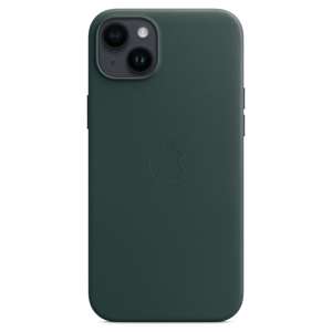 Apple Leder Case mit MagSafe für das iPhone 14 Plus in Forest Green / Waldgrün (MPPA3ZM/A)