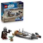 170° - [PRIME] LEGO Star Wars Der Mandalorianer und Grogu auf ihrem Speeder Bike | 75436
