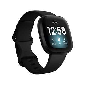 Fitbit Versa 3 by Google – Smartwatch, schwarz