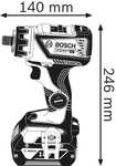 Bosch Professional GSR 18V-60 FC mit 3 Zusatz-Aufsätzen und L-Boxx