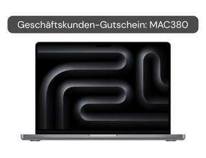 [Geschäftskunden] MacBook Pro 14“ M3 (normal), 16 GB, 512 SSD, Space Grau CTO