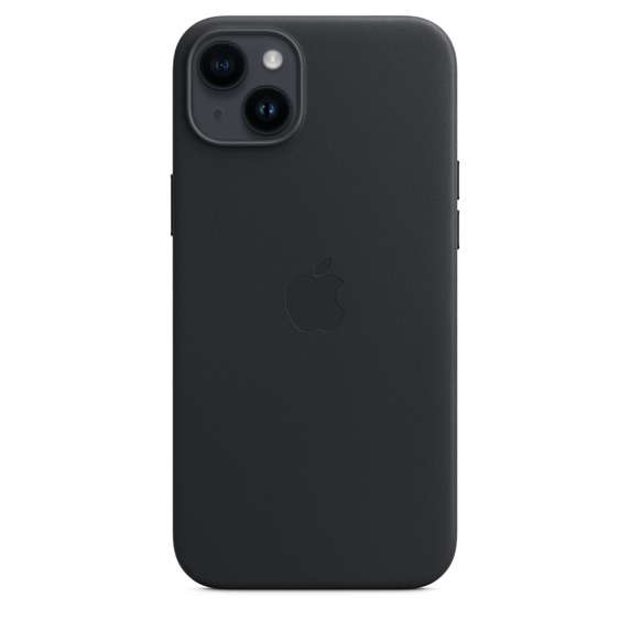 Apple Leder Case mit MagSafe (iPhone 14 Plus) in Mitternacht