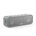 Soundcore 3 Bluetooth Lautsprecher, Stereo-Sound, Audiotreiber mit Titan-Membran, PartyCast, BassUp, 24 Stunden Akku, IPX7 Wasserschutz