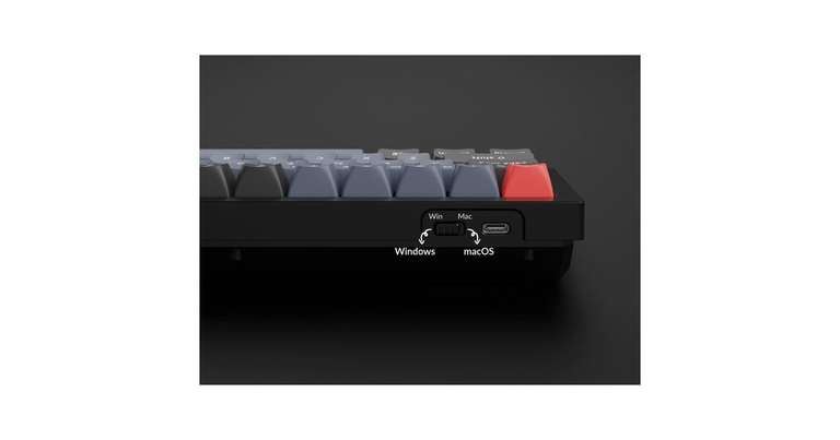 Mechanische Tastatur Keychron Q8 Barebone ISO Knob, Gaming-Tastatur