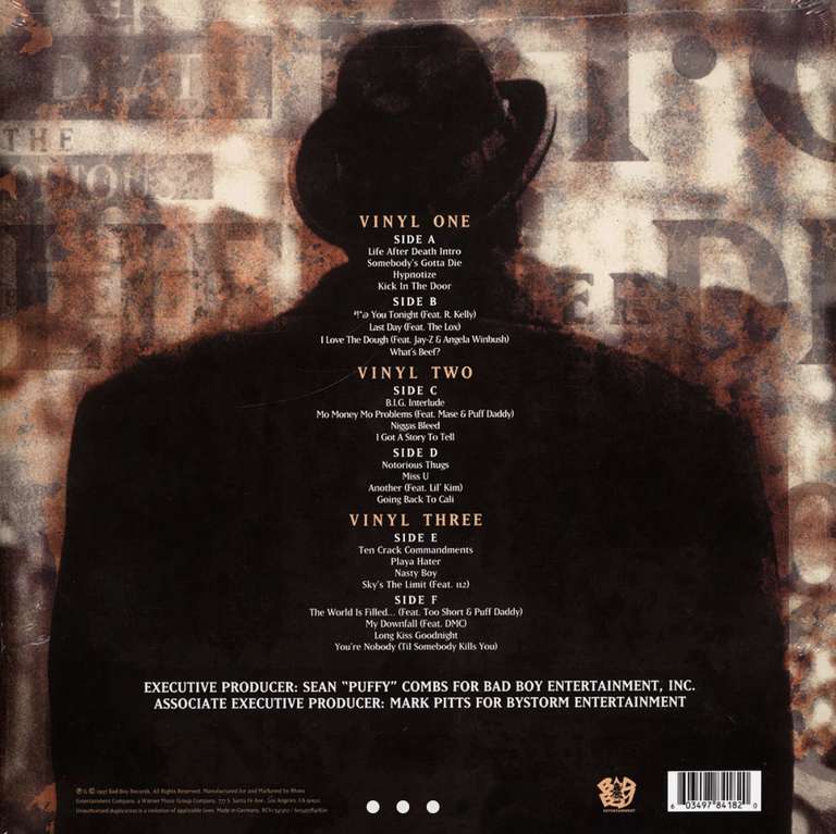 The Notorious B.I.G. - Life After Death „Silver Vinyl Edition“ 3LP bei HHV im Sale