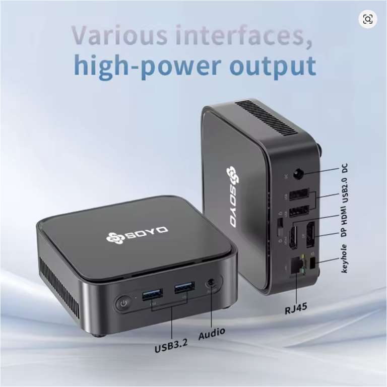 SOYO M4 PLUS2 Mini-PC 16GB RAM, 512GB SSD für 157,10€ at