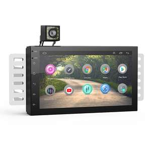 Kroak K-CS01 Android Autoradio, CarPlay + Android Auto, 2/32 GB, Doppel-DIN, GPS, mit Rückfahrkamera