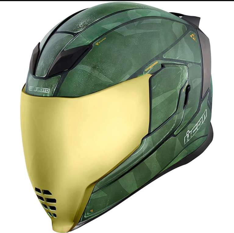 Helmet Icon AIRFLITE BATTLESCAR 2 GREEN