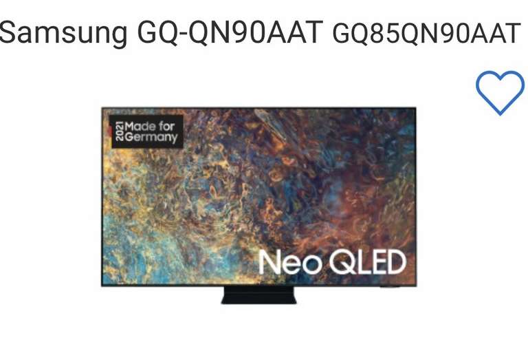 (CB) Samsung 85" Neo QLED 4K QN90A
