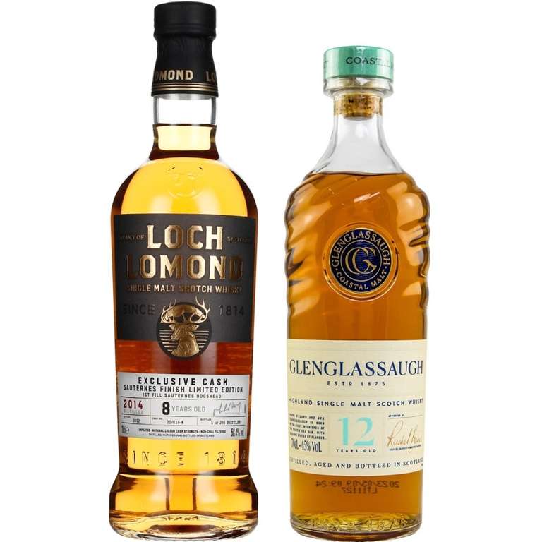 Whisky-Übersicht 219: z.B. Loch Lomond 2014/2022 Sauternes Finish für 73,90€, Glenglassaugh 12 Highland Single Malt für 47,94€ inkl. Versand