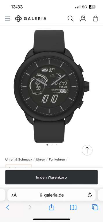 GEN 6 HYBRID WELLNESS EDITION Herren Hybrid Smartwatch "FTW7080"