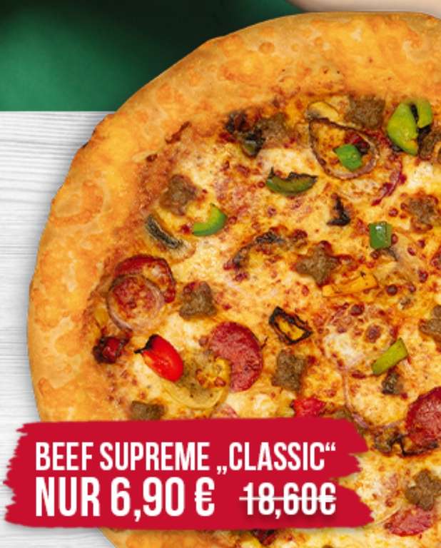 Pizza Hut - Pizza der Woche - Beef Supreme Classic (Abholung & Lieferung)