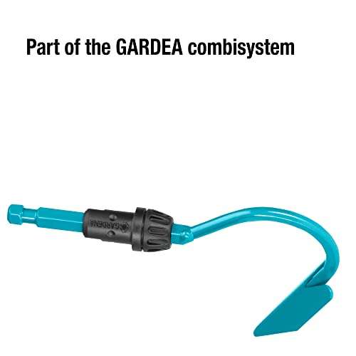 Gardena combisystem-Kultivator: Ideales Gartenzubehör zum Lockern verkrusteter Böden, Grubber mit geringer Arbeitsbreite von 3.6 cm (Prime)