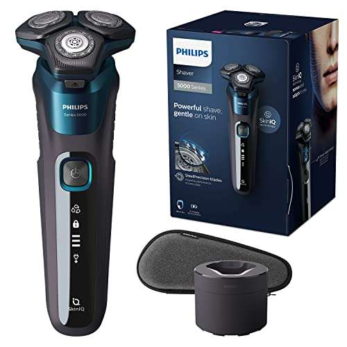 Philips Shaver Series 5000 Elektrischer Nass- und Trockenrasierer mit SkinIQ Technologie