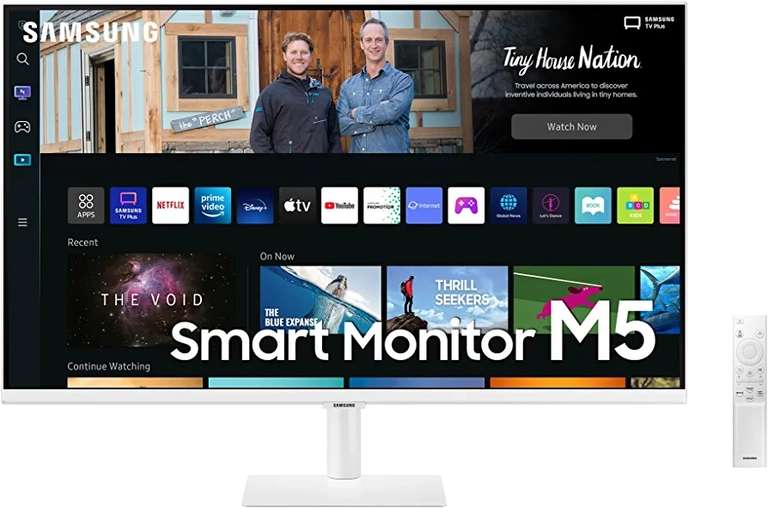 Samsung M5 Smart Monitor S32BM501EU, 32 Zoll, VA-Panel, Bildschirm mit Lautsprechern, Full HD-Auflösung 60 Hz mit Fernbedienung, HDR 10