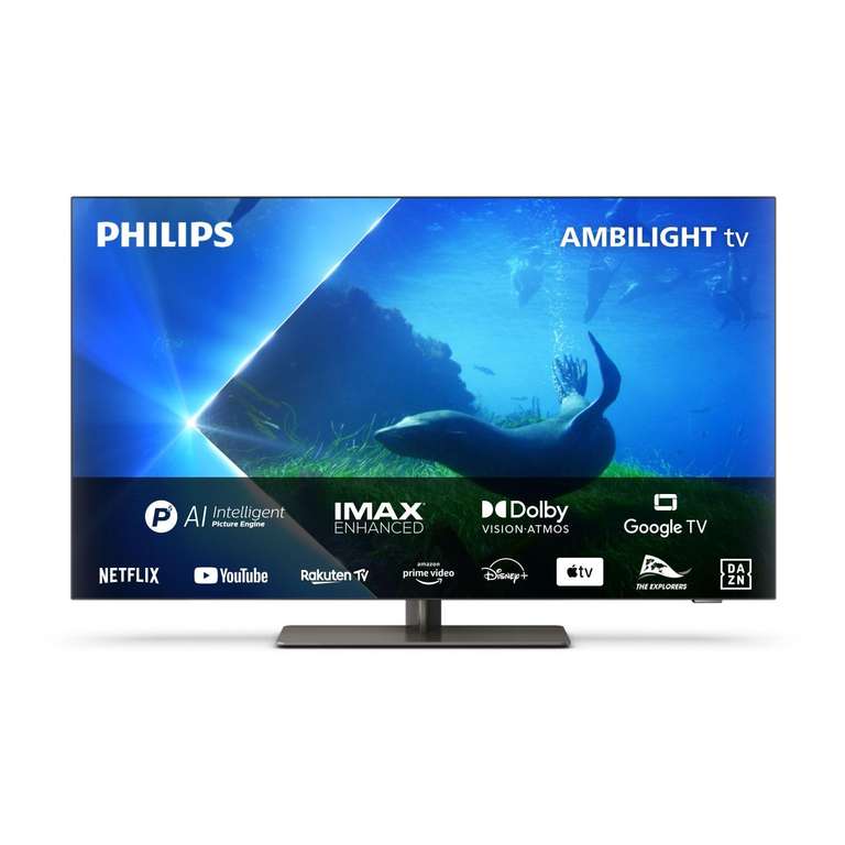 Philips Ambilight TV - 65OLED808/12 - 164 cm (65 Zoll) 4K UHD OLED Fernseher - 120 Hz - HDR - Dolby Vision - Google TV