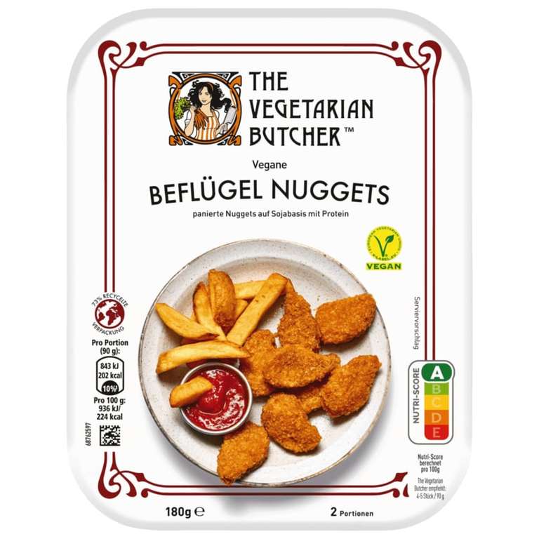 [Rewe] The Vegetarian Butcher Nuggets oder Patties für 1,24€ (Angebot + Coupon) | 27.12. - 31.12.