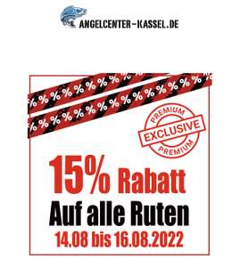 [Angeln] Angelcenter Kassel 15% auf Ruten