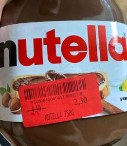 [lokal Darmstadt Marktkauf] 750g Nutella MHD 30.08.23