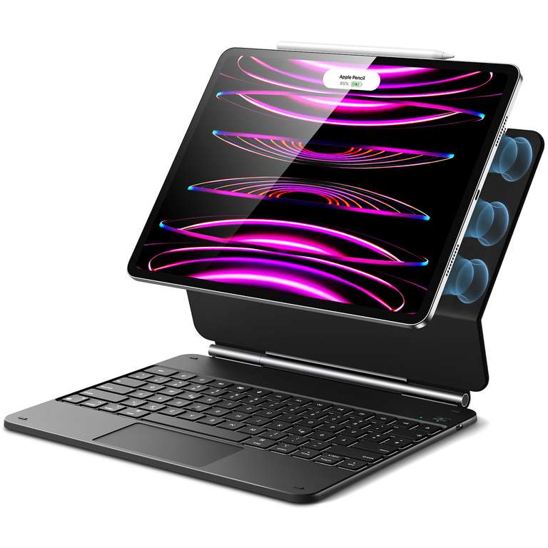 ESR iPad Pro 12.9″ Rebound Magnetische Tastatur, Bluetooth, ähnlich Apple Magic Keyboard