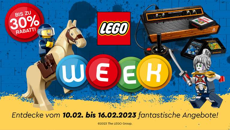 Alternate LEGO Week: z.B. 43216, 71772, 10874, 75578, 41729, 60372, 76948, 71786, 75579, 21188, 76949, 60351, 41732, 21333, 42110, 10306