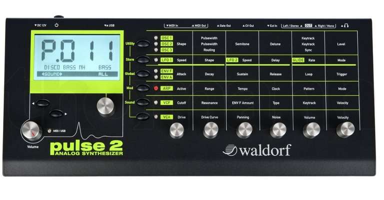Waldorf Pulse 2, analoger monophoner Desktop-Synthesizer für 399€ [Thomann]