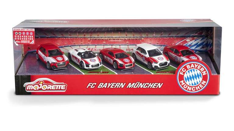 [Müller] Majorette - FC Bayern München 5er Geschenkset nur 12,00 € | im Geschäft & Onlineshop - bei Lieferung 3,95 € Versandkosten
