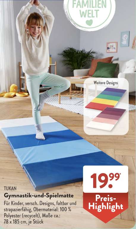 ALDI SÜD TUKAN Gymnastik - und Spielmatte IKEA Klon