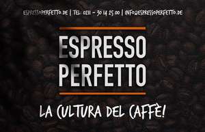 Espresso Perfetto 10% auf alles (z.B. auf Siebträgermaschinen von La Marzocco und Mühlen von Mahlkönig)