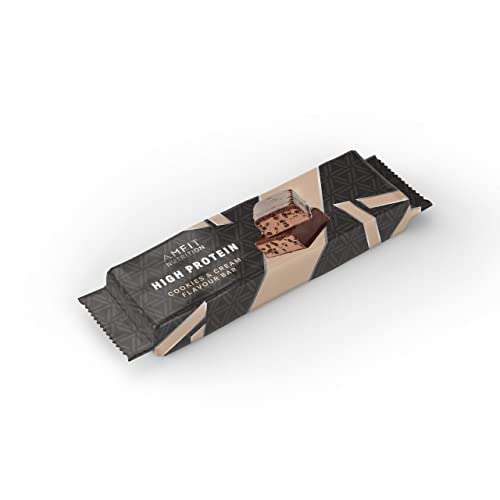 (prime) Amfit Nutrition Proteinriegel Cookie-Sahne Geschmack - 12er Pack (12 x 60g) 17,94€/KG