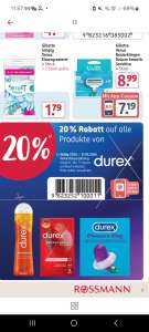 Durex effekt. 34% auf alle Produkte bei Rossmann