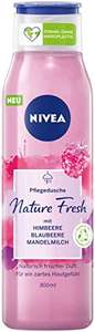 NIVEA Nature Fresh Pflegedusche Himbeere (300 ml), sanft reinigendes Duschgel mit einer Formel ohne Mikroplastik [PRIME/Sparabo]