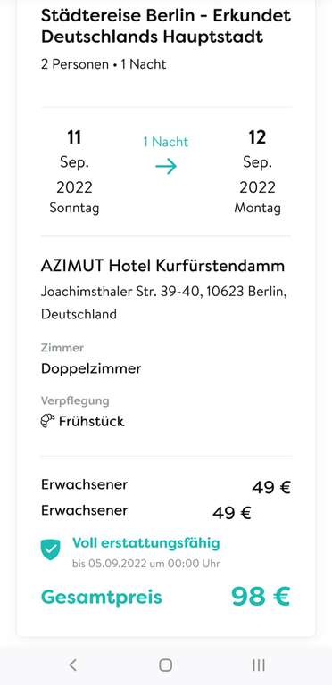 Berlin: AZIMUT Hotel Kurfürstendamm inkl. Frühstück ab 49€ p.P.