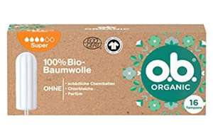o.b. Organic Tampons Stärke "Super" aus 100% Bio-Baumwolle (PRIME)