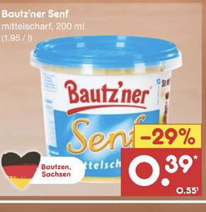 [Netto MD] Bautzner Senf 200ml - mittelscharf - regionales Angebot