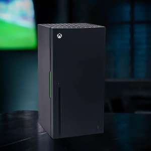Ukonic Xbox Series X Mini Fridge (Gamestop-exklusiv, 10l für bis zu 12 Dosen, USB-Ladeport, grüne LEDs, 462x232x232mm)
