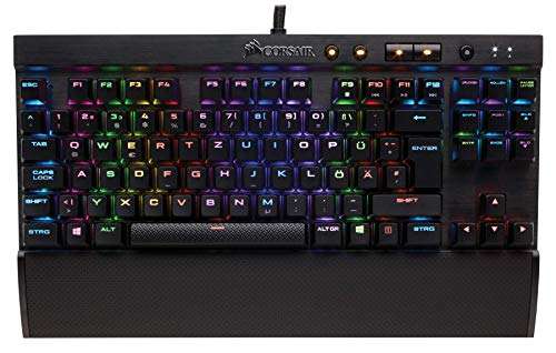 Corsair K65 Rapidfire Mechanische Gaming Tastatur (Cherry MX Speed, Multi-Color RGB Beleuchtung, Qwertz) schwarz