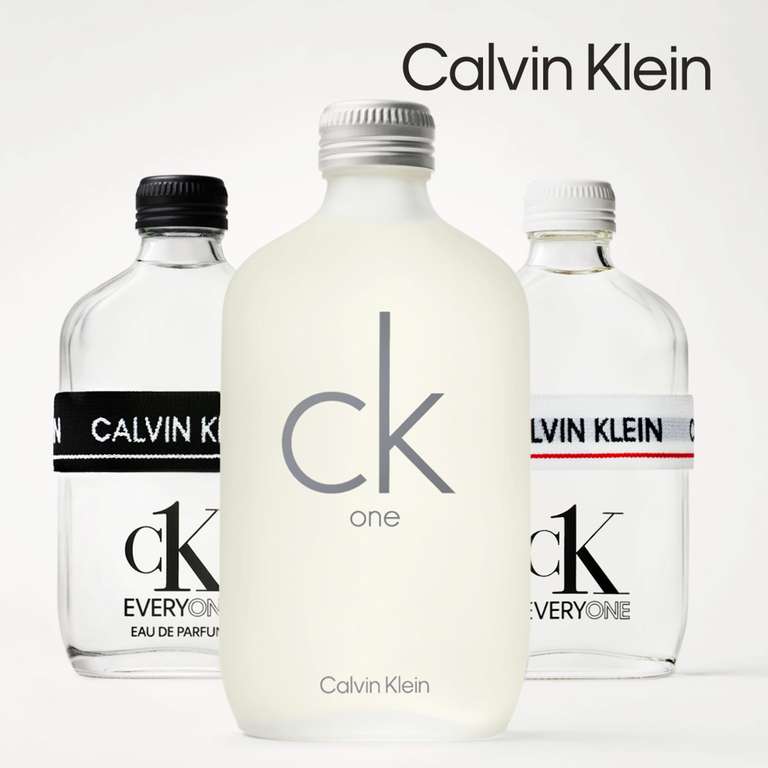 CALVIN KLEIN ck one Eau de Toilette, aromatisch-zitrischer Unisex-Duft für Frauen und Männer 100ml [Amazon Prime]