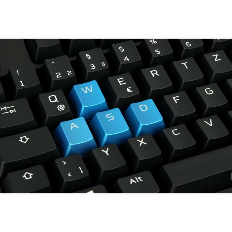 Acer Predator Aethon 300 Mechanische Tastatur (Cherry MX Blue, blaue Hintergrundbeleuchtung mit 4 Stufen & 10 Modi, Metallgehäuse, 1.12kg)